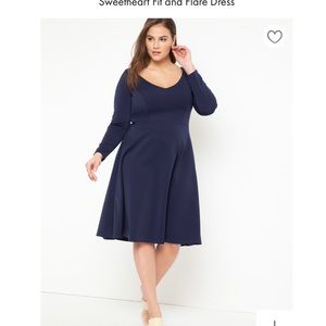 Eloquii Navy Blue Plus Size Dress